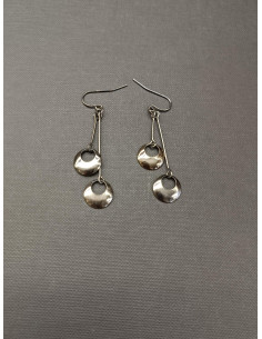 copy of Visací náušnice s kruhovým perleťovým ověsem | PIOU PIOU - 1