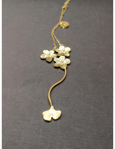 Řetízkový náhrdelní s motivem květů | PIOU PIOU a