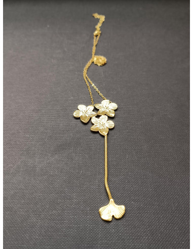 Řetízkový náhrdelní s motivem květů | PIOU PIOU