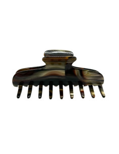 Skřipec do vlasů ve vzhledu onyx, 9cm | FRANCINE BRAMLI