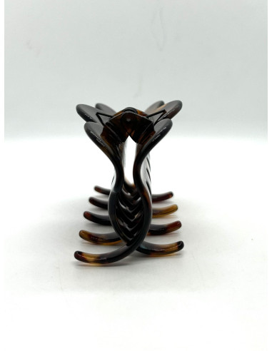 Skřipec do vlasů melírovaný hnědý | FRANCINE BRAMLI c