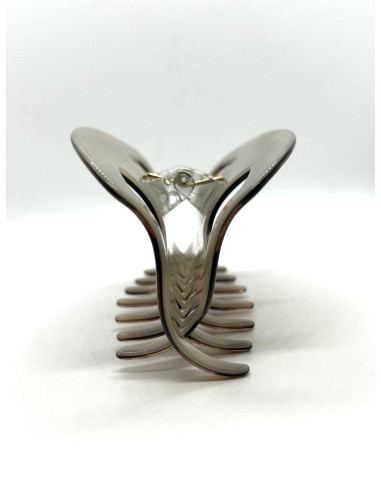 Skřipec do vlasů melírovaný hnědý 9cm | FRANCINE BRAMLI c