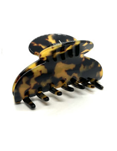 Skřipec do vlasů v hnědém želvovinovém vzoru 9cm | FRANCINE BRAMLI 2