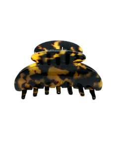 Skřipec do vlasů v hnědém želvovinovém vzoru 9cm | FRANCINE BRAMLI