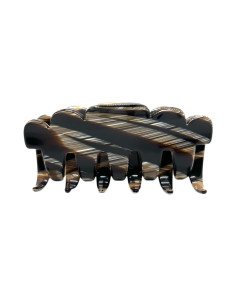 Skřipec do vlasů ve vzhledu onyx 9cm | FRANCINE BRAMLI