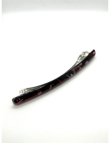 Úzká spona do vlasů, žíhaná červená | FRANCINE BRAMLI - 5