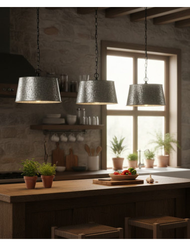 Závěsné industriální svítidlo z pozinku | dovoz...