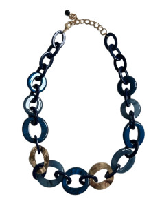 Náhrdelník modro-zlatý | LORIANE - 1