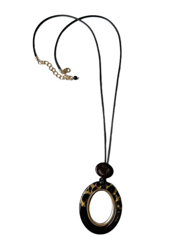 Náhrdelník s ověsem, hnědý | LORIANE