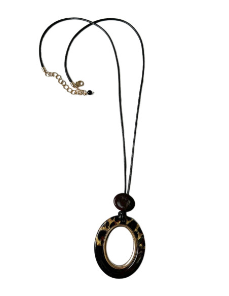 Náhrdelník s ověsem, hnědý | LORIANE