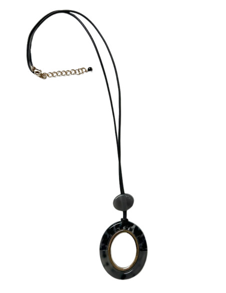 Náhrdelník s ověsem, šedý | LORIANE