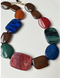 copy of Náhrdelník modro-zlatý | LORIANE - 1 2