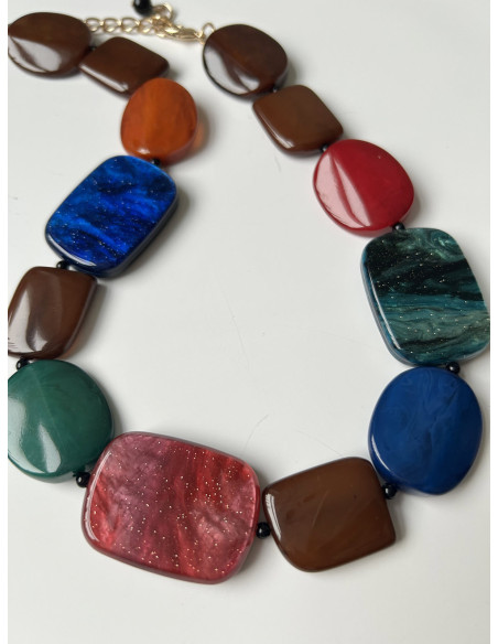 Náhrdelník s barevnými kameny | LORIANE