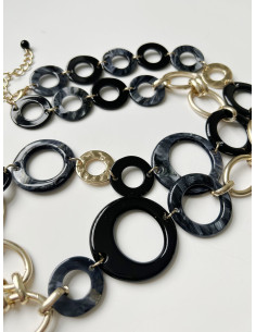 Náhrdelník černo-zlatý | LORIANE 2