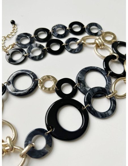 Náhrdelník černo-zlatý | LORIANE