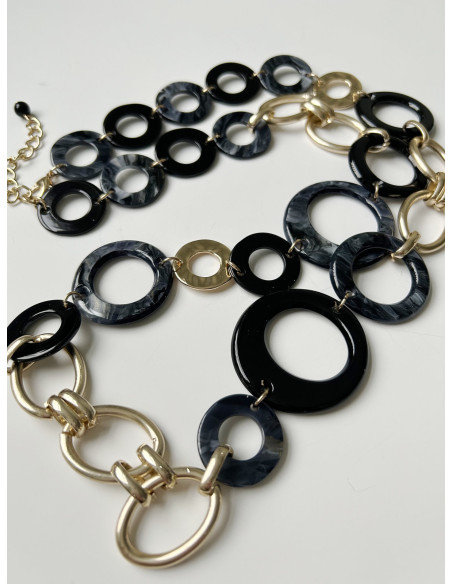 Náhrdelník černo-zlatý | LORIANE