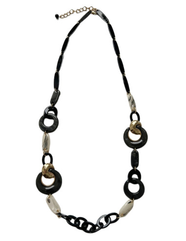 Náhrdelník černý  | LORIANE