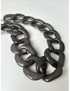 Náhrdelník řetězový, šedý  | LORIANE 2