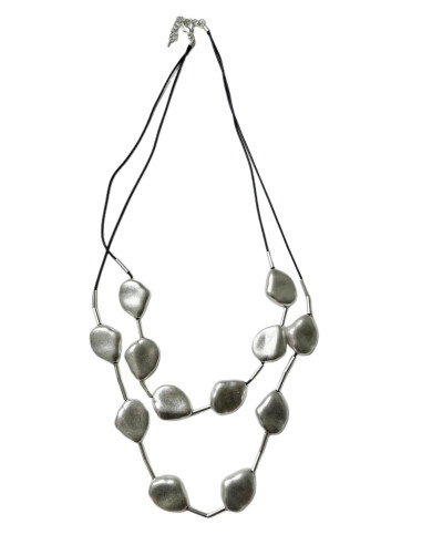 Náhrdelník s kameny, stříbrný  | LORIANE