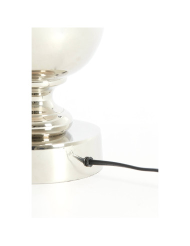 Tvarovaná stolní lampa z kovu ve stříbrné barvě - bez stínítka | LIGHT & LIVING d