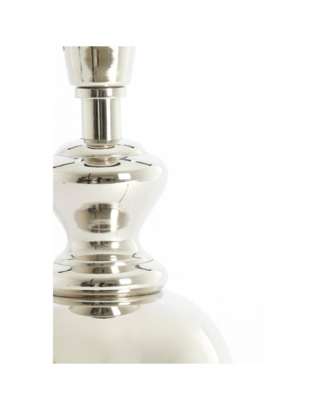 Tvarovaná stolní lampa z kovu ve stříbrné barvě - bez stínítka | LIGHT & LIVING e