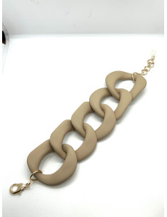 Náramek řetězový, béžový | LORIANE 2