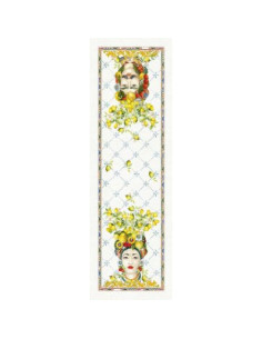 Běhoun na stůl s potiskem Zagara 45x170 | TESSITURA TOSCANA TELERIE c 2