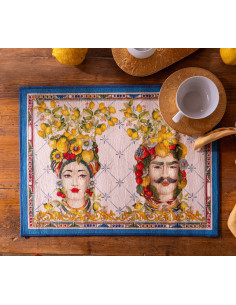 Sada 2kusů prostírání Zagara 37x48 | TESSITURA TOSCANA TELERIE - 1