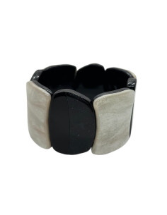 Náramek černý s třpytem  | LORIANE