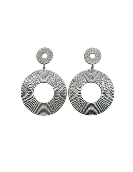 Náušnice tepané stříbrné  | LORIANE