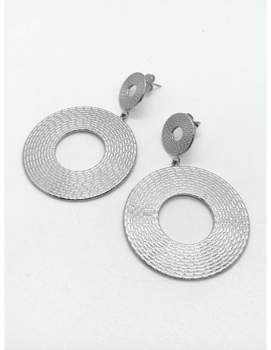 Náušnice tepané stříbrné  | LORIANE
