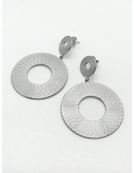Náušnice tepané stříbrné  | LORIANE