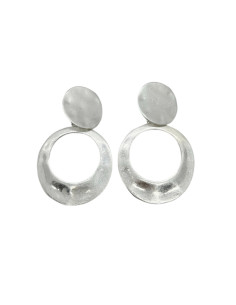 Náušnice kruhové stříbrné | LORIANE