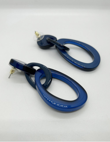 Náušnice nepravidelné, modré | LORIANE