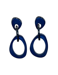 Náušnice nepravidelné, modré | LORIANE