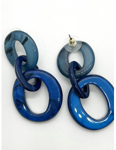 Náušnice nepravidelné modré | LORIANE 2