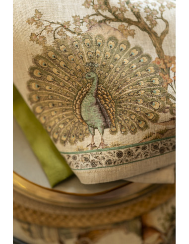 4Dinner - set of linen napkins Mudra printed 46x46 | TESSITURA TOSCANA TELERIE - 8