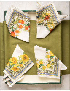 4Dinner - set of cloth napkins Amalfi | TESSITURA TOSCANA TELERIE - 1