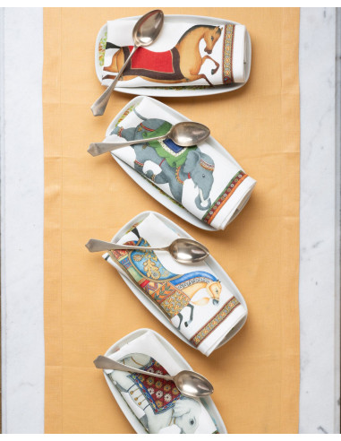 4Dinner - set of cloth napkins Maharajah | TESSITURA TOSCANA TELERIE - 1