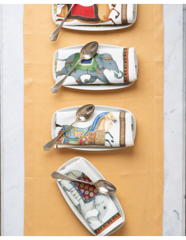 4Dinner - set of cloth napkins Maharajah | TESSITURA TOSCANA TELERIE - 2