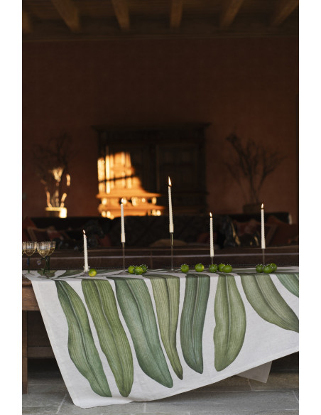 Lněný ubrus s potiskem Tamarino 160x230 | TESSITURA TOSCANA TELERIE a