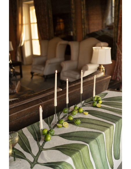 Lněný ubrus s potiskem Tamarino 160x230 | TESSITURA TOSCANA TELERIE b