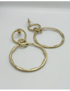 Náušnice kruhové, zlaté  | LORIANE 2