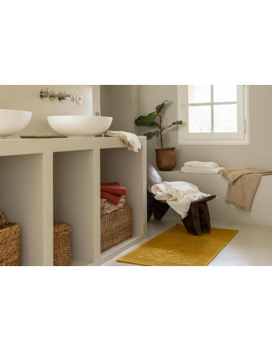 Bathroom rug Enzo Safran 54x110 | VIVARAISE - 3