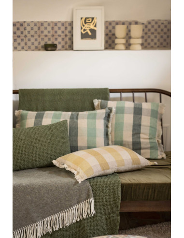 Přehoz přes postel Maia Eucalyptus recyklé 180x260 | VIVARAISE b