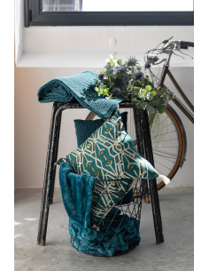 Bavlněný povlak polštáře Maia Petrol 30x50, tmavě tyrkysový | VIVARAISE 2