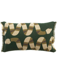 Lněný povlak polštáře Zeff Yoka Abysse 30x50 s potiskem | VIVARAISE