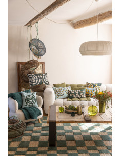 Lněný povlak polštáře Zeff Yoka Abysse 30x50 s potiskem | VIVARAISE - 1 2