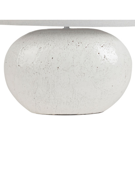 Keramická stolní lampa Tahra se stínítkem, bílá | CÔTÉ TABLE a