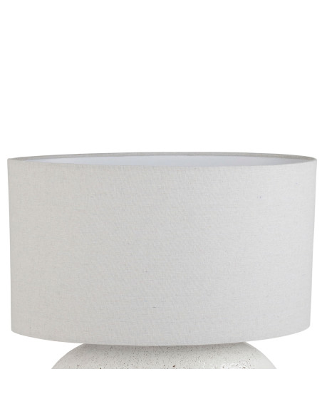 Keramická stolní lampa Tahra se stínítkem, bílá | CÔTÉ TABLE b